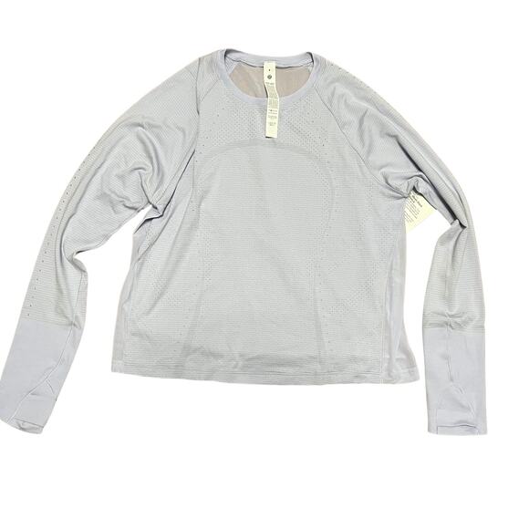 Lululemon Periwinkle Swiftly Mesh Back Long Sleeve NWT - Picture 2 of 7